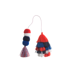 Bogg Bag Bauble - Usa Double Tassel
