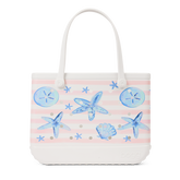 Original Bogg Bag - Pink Stripes & Blue Shells