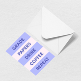 Grade Papers Greeting Card