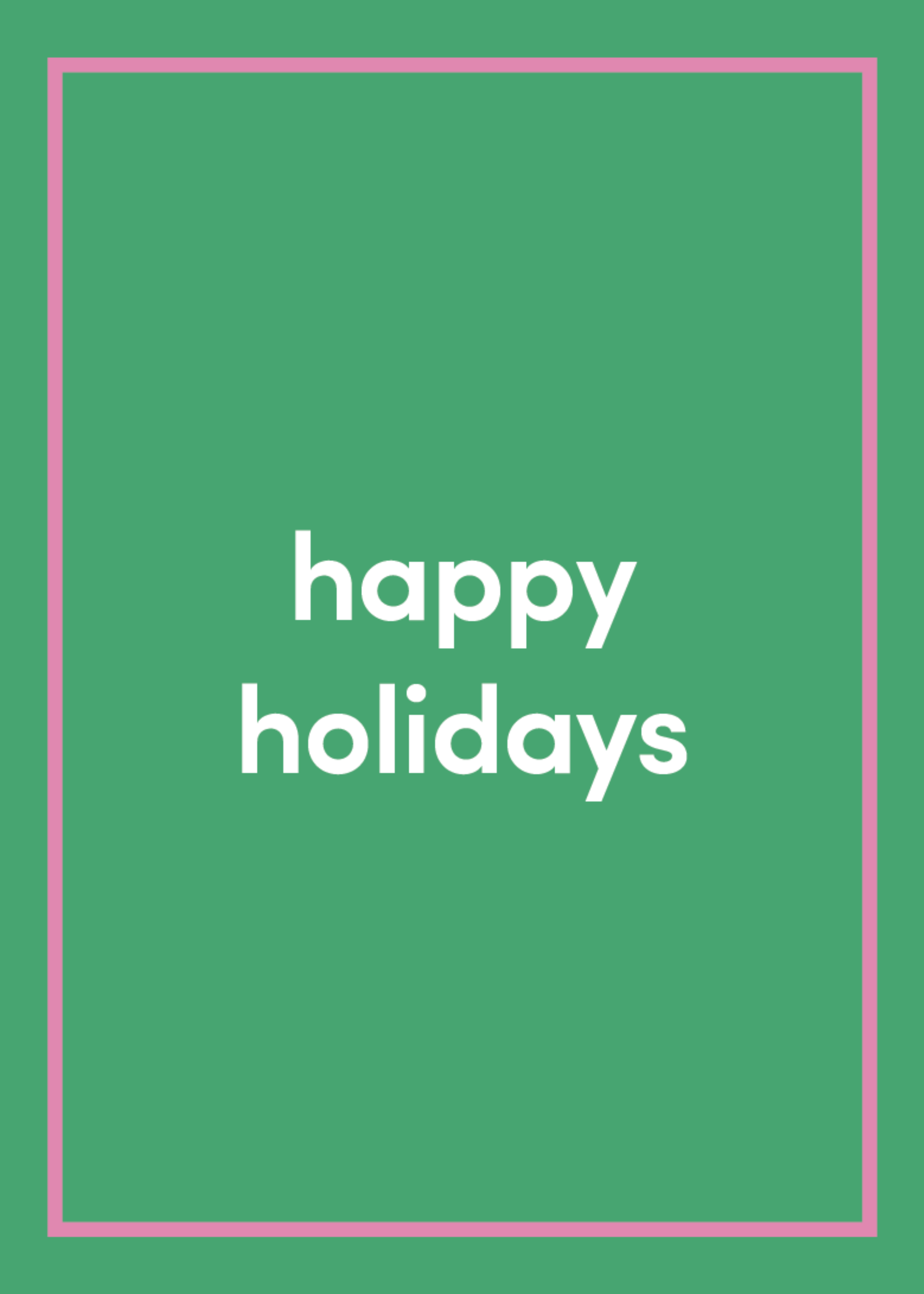 Happy Holidays Greeting Card