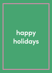 Happy Holidays Greeting Card