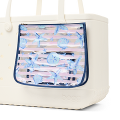 Decorative Insert - Pink Stripes & Blue Shells