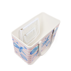 Original Bogg Bag - Pink Stripes & Blue Shells