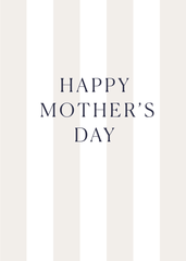 Mother's Day Stripes Greeting Card