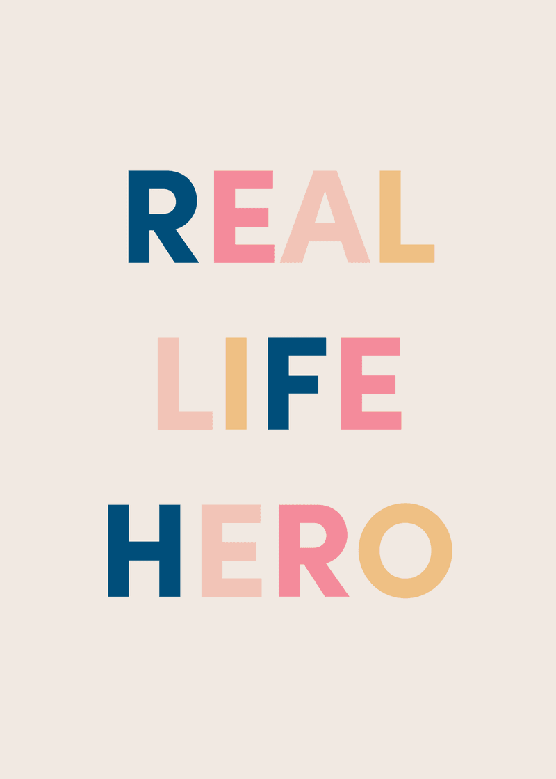 Real Life Hero Greeting Card