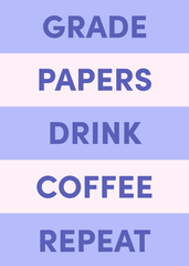 Grade Papers Greeting Card