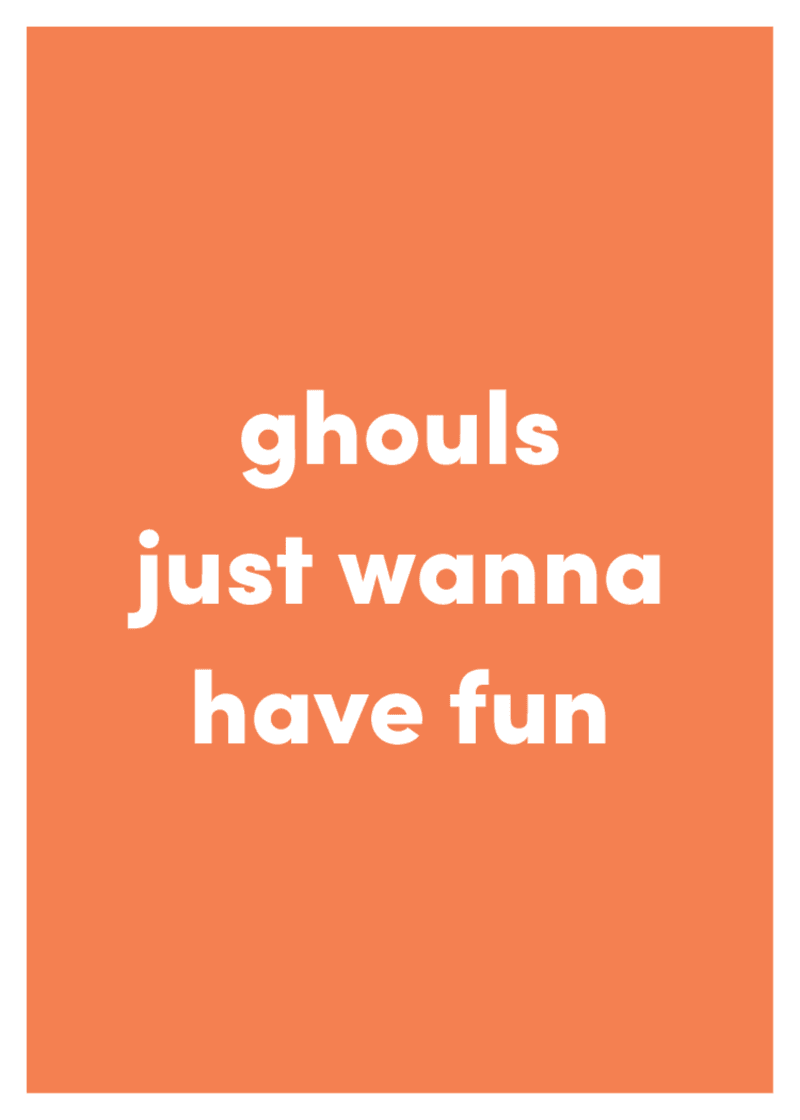 Ghouls Greeting Card