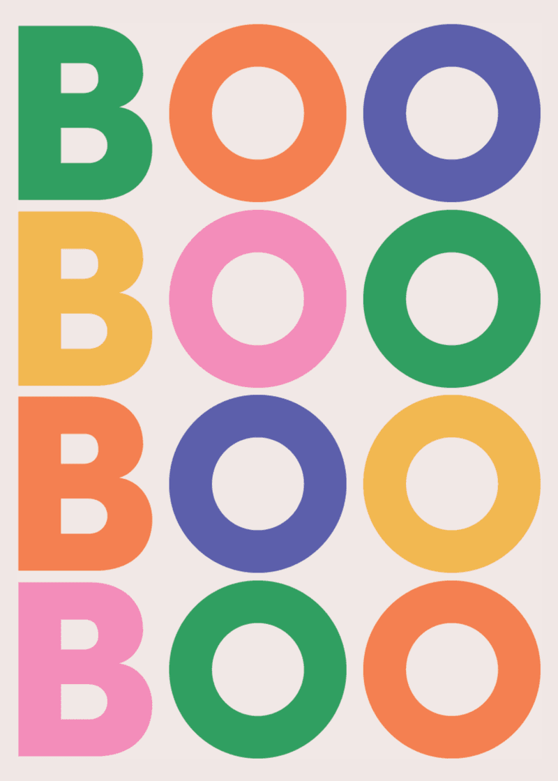 Boo Greeting Card