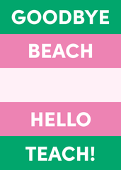 Hello Teach Greeting Card