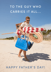 Father's Day Carries It All Greeting Card