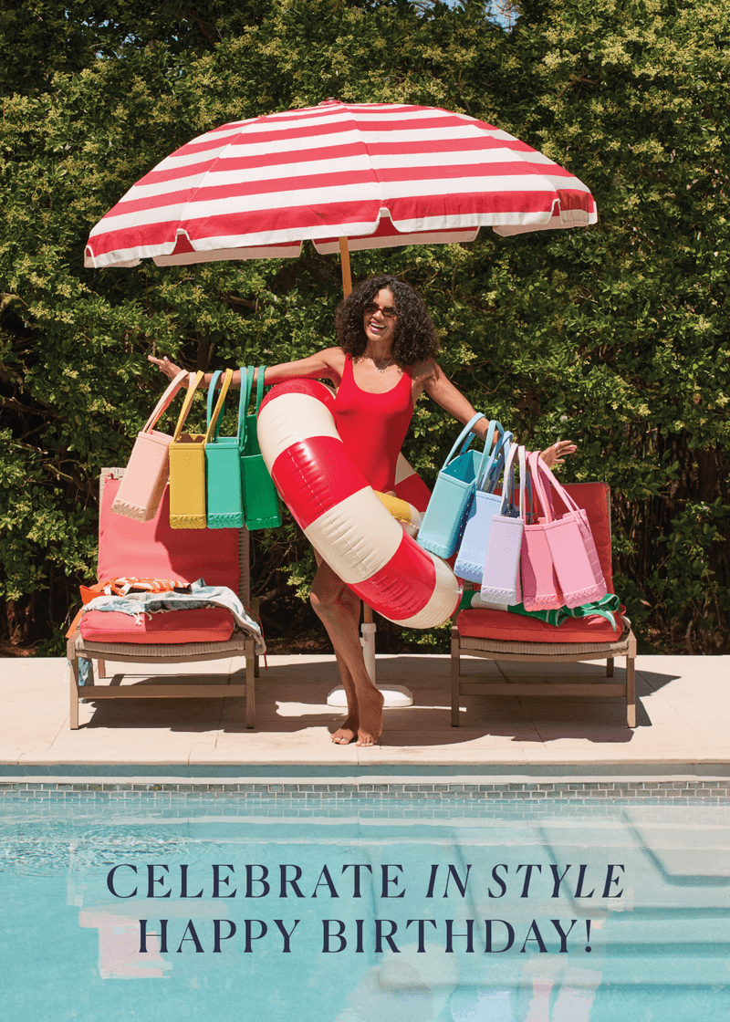 Happy Birthday Umbrella Greeting Card