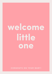 Welcome Little One Greeting Card