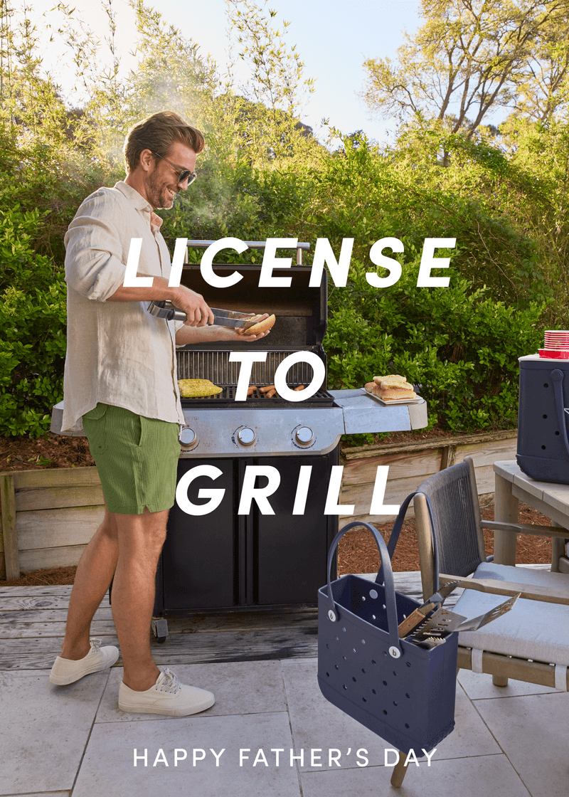 Father's Day License To Grill Greeting Card