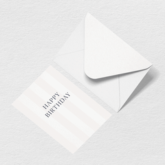 Happy Birthday Stripes Greeting Card