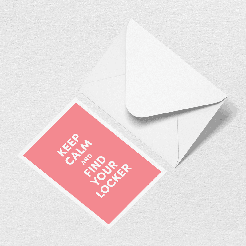 Keep Calm Greeting Card