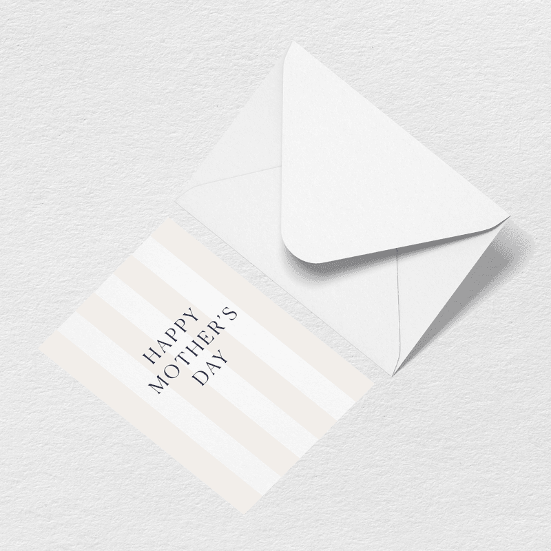 Mother's Day Stripes Greeting Card