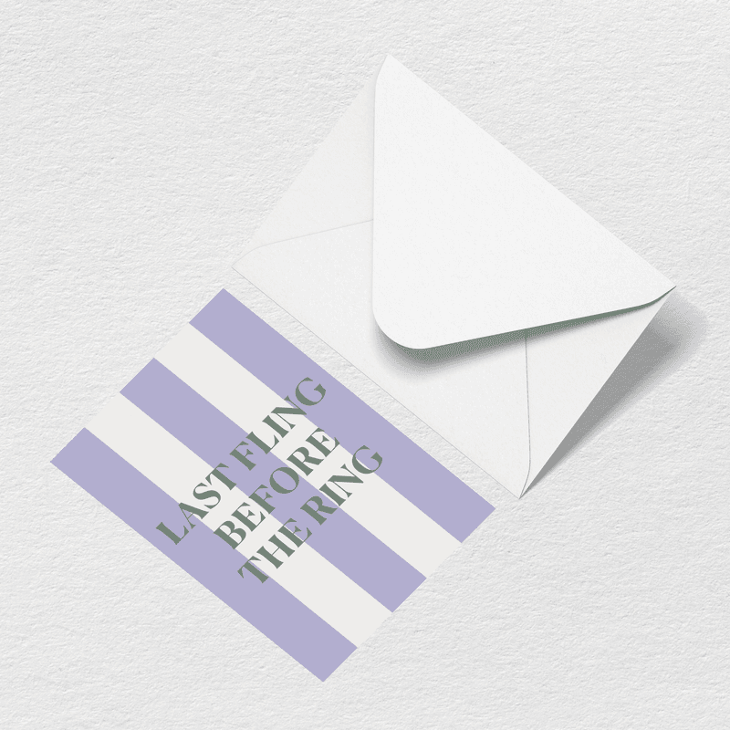 Last Fling Greeting Card